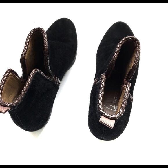 FRANCO SARTO Ricochet Black Suede Booties Sz 6.5M - Picture 5 of 9